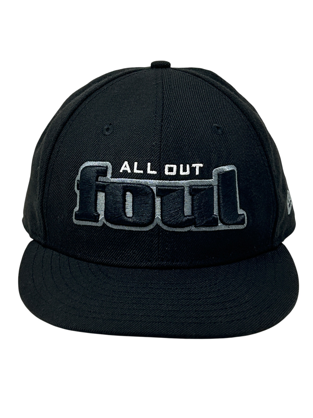 All Out Foul Hat Cap New Era Heffs Barbershop San Francisco Black Fitted 7 3/4